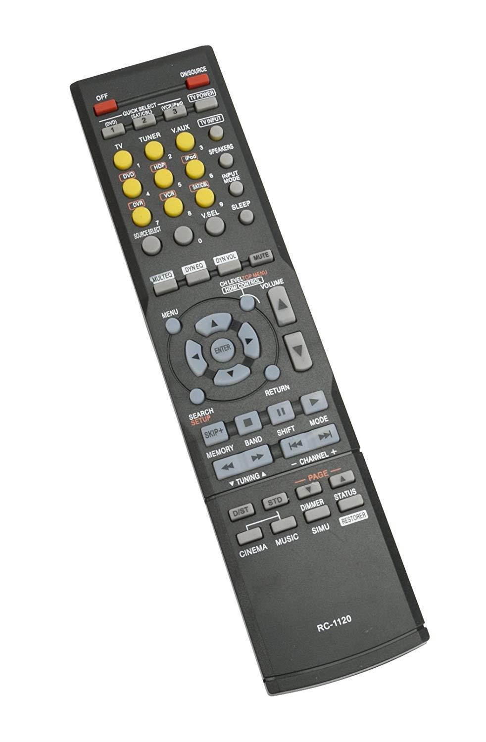 New RC-1120 RC1120 Remote Control for Denon AV Receiver AVR-590 AVR-591 AVR390 DHT590BA AVR-1610 AVR-391