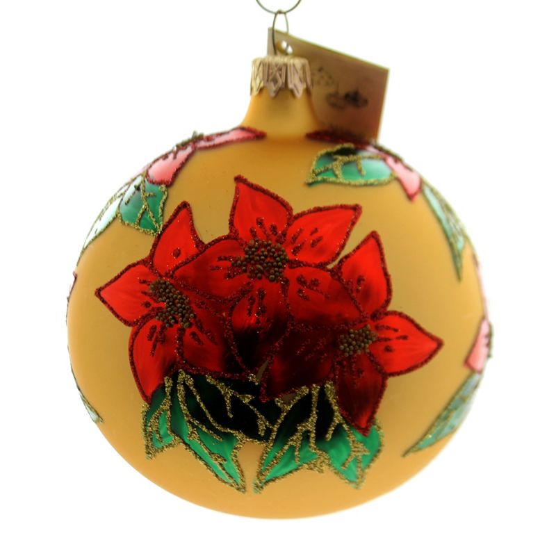 Christina's World Poinsettia Fantasy Ornament Flower  -  Tree Ornaments