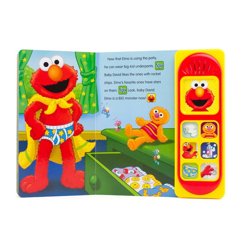 Sesame Street Potty Time with Elmo Sound Book - by Kelli Kaufmann (Board Book)