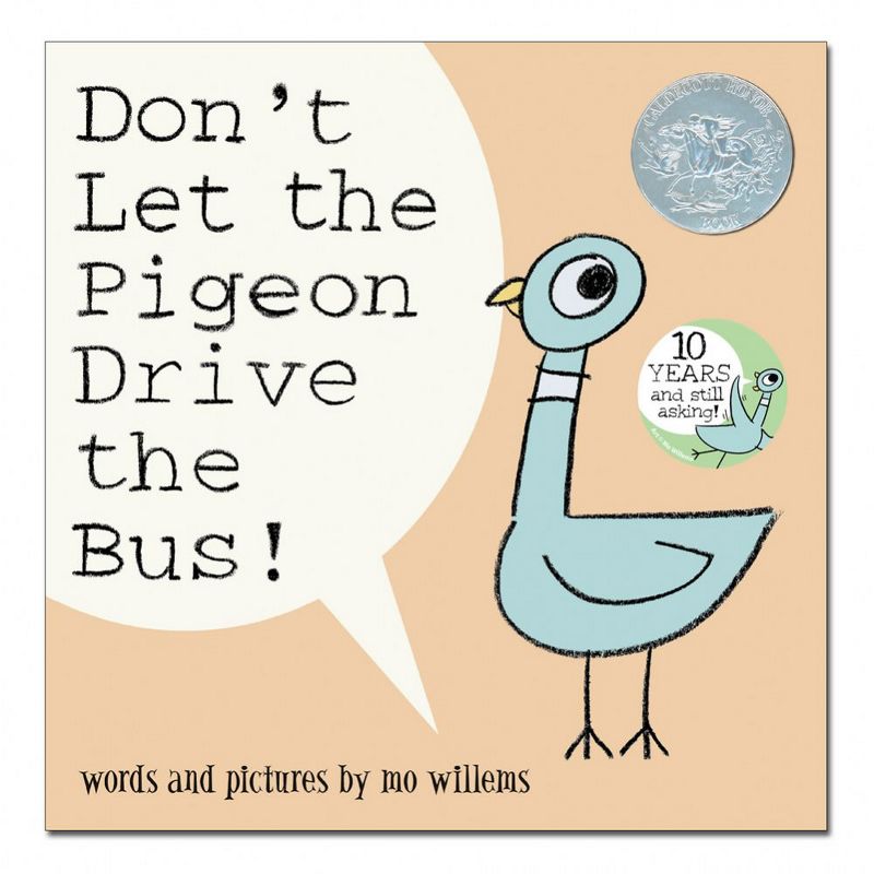 Yottoy Don't Let The Pigeon Drive The Bus Hardcover Book & The Pigeon Talking Plush Soft Toy