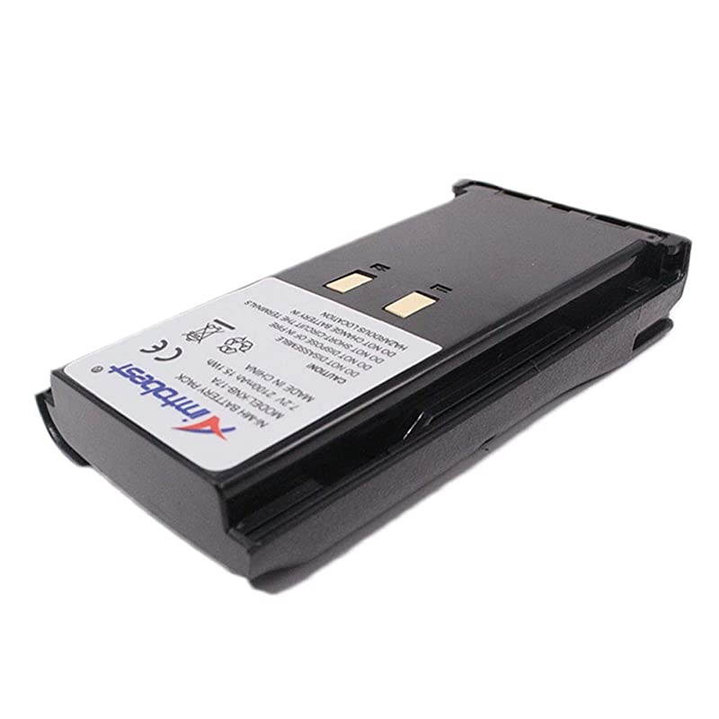 2100mAh NiMH Battery Compatible for Kenwood TK190 TK280 TK290 TK380 TK390 TK480 TK481 TK5400 KNB16 KNB17 KNB21N KNB22N Two Way Radio 1Pack Black