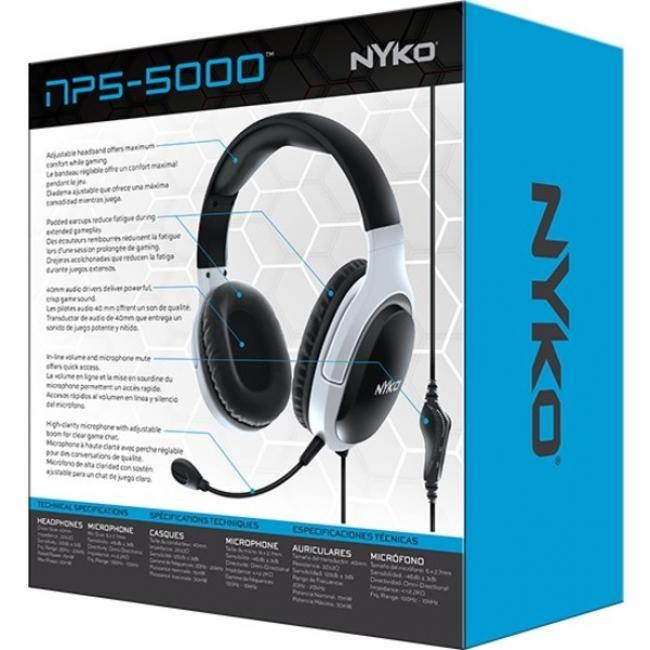 Nyko NP5-5000 Gaming Headset - Stereo - Mini-phone (3.5mm) - Wired - Over-the-ear - Binaural - Ear-cup - Omni-directional Microphone