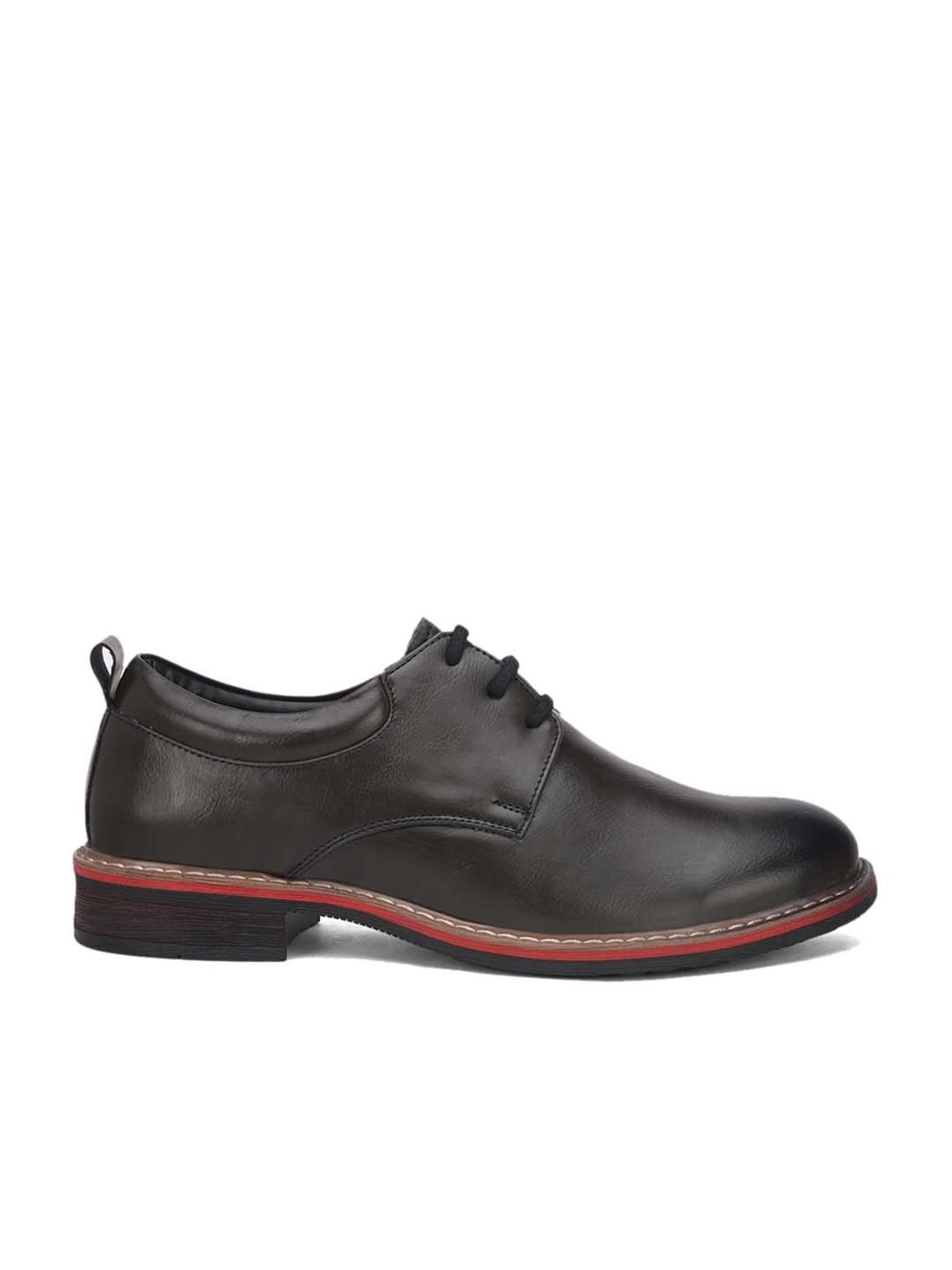 Hydes N Hues Men's Black Derby Shoes