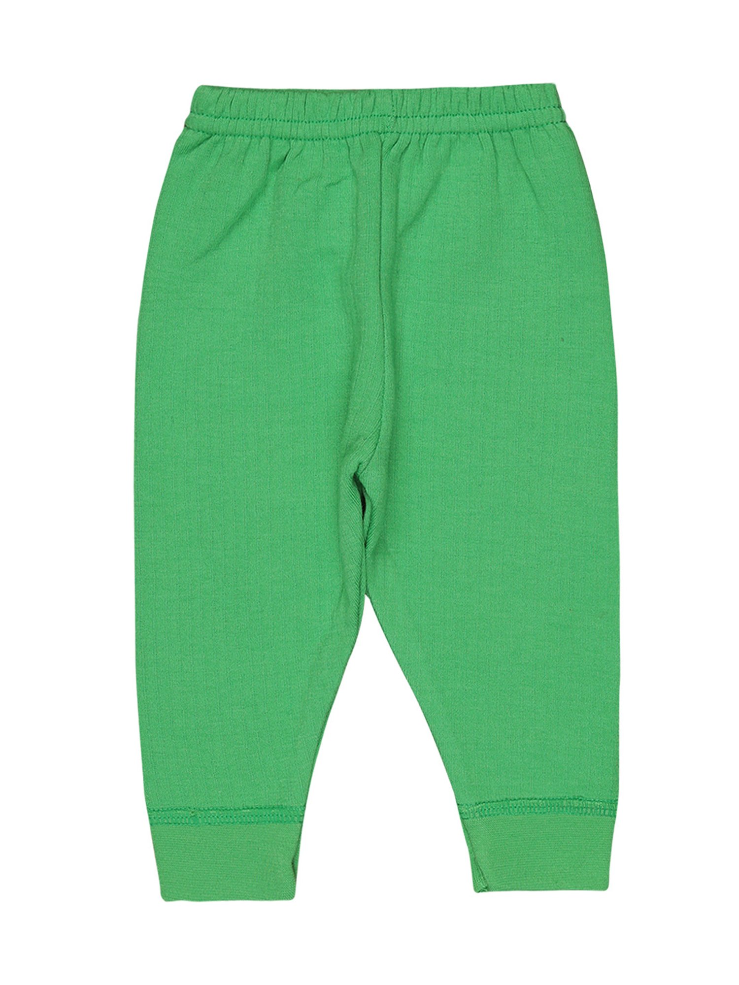 Bodycare Kids Green Solid Full Sleeves T-Shirt with Pants