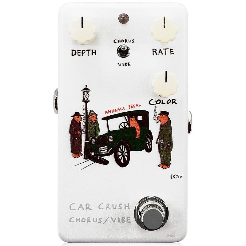 Animals Pedal Car Crush V2 Chorus/Vibe Effects Pedal White