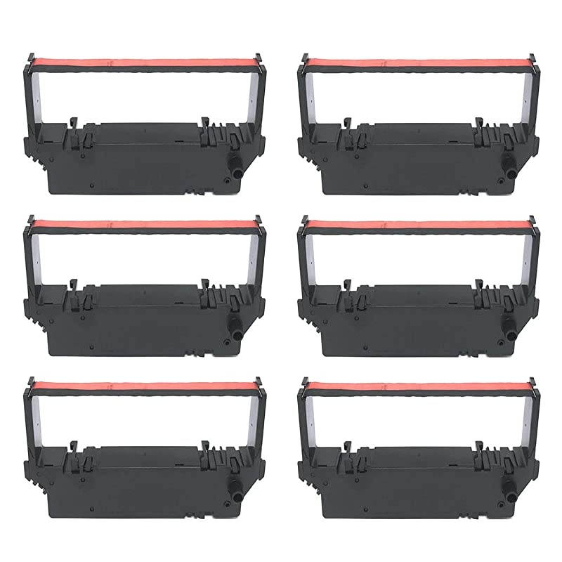 Compatible with Star SP700 RC700BR Ribbon Black Red 6 Pack