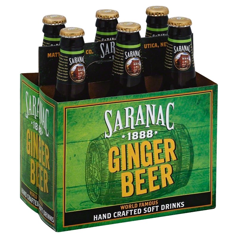 Saranac Ginger Beer - 6pk/12 fl oz Glass Bottles