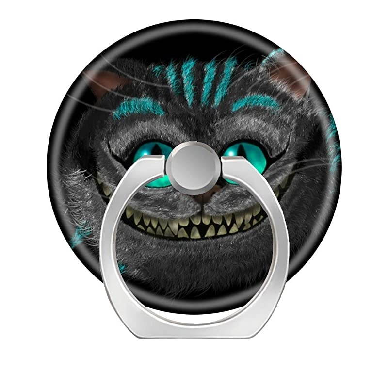 Cell Phone Ring Holder Stand 360 Degree Rotation Universal Finger Ring Kickstand Phone Grip for Car Mount Compatible with All SmartphonesCheshire cat cheshirskiy KOT