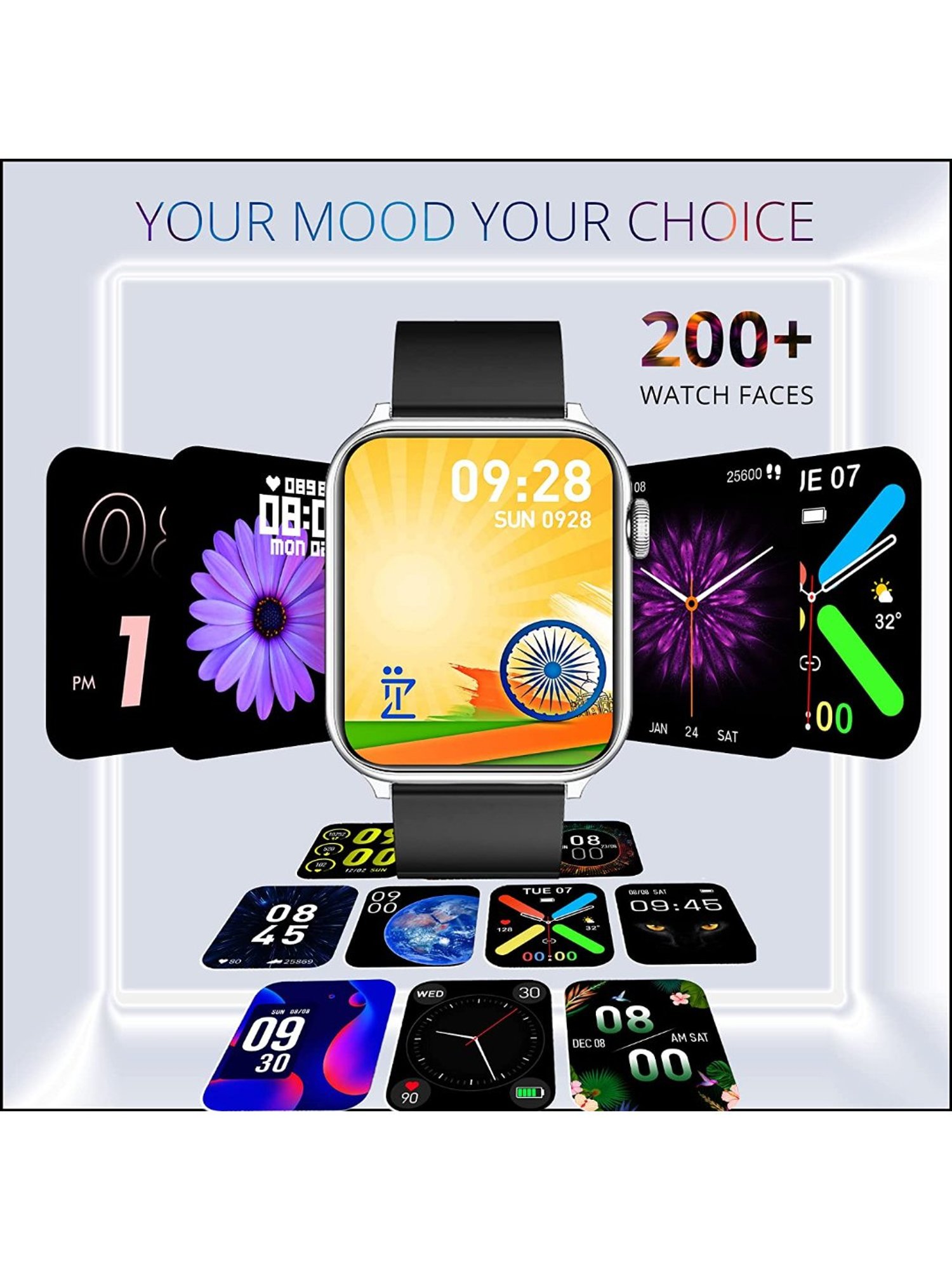 IZI Prime 1.78 inch 650 NITS Retina Amoled BT Calling Smartwatch (Metal Black)