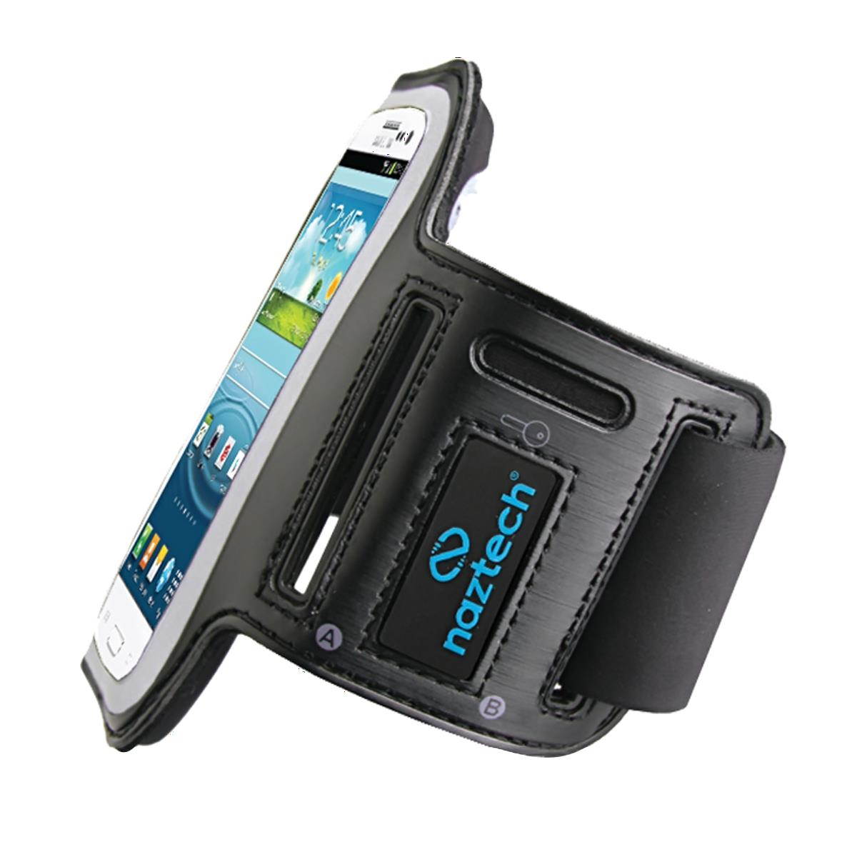Naztech Universal Sports Armband for Most Large Smartphones - Black - Retail (12209)