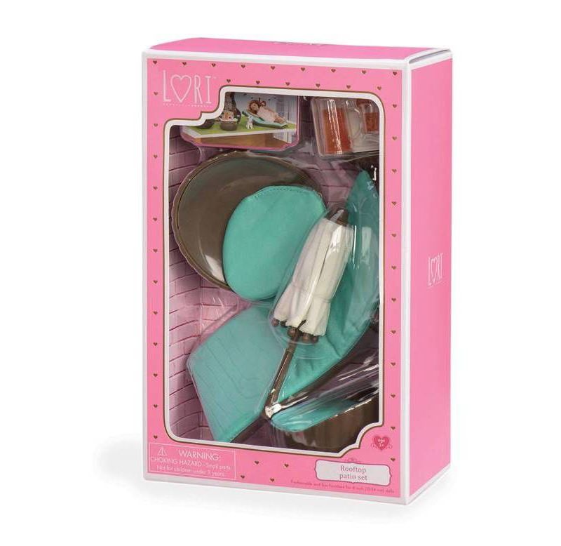 Lori Dollhouse Furniture for 6"Dolls - Rooftop Patio Set