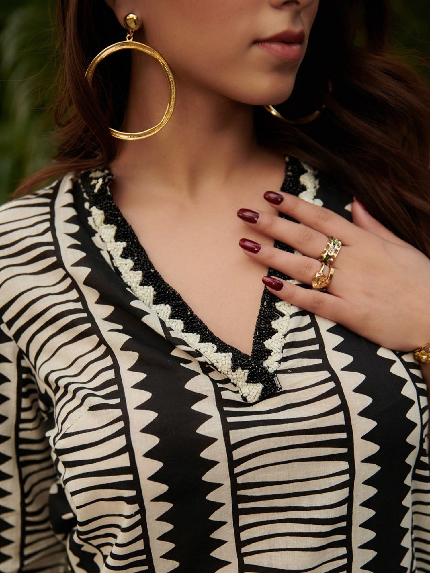 Cin Cin Blue Aqua Shirt Kurta With Tapered Pants