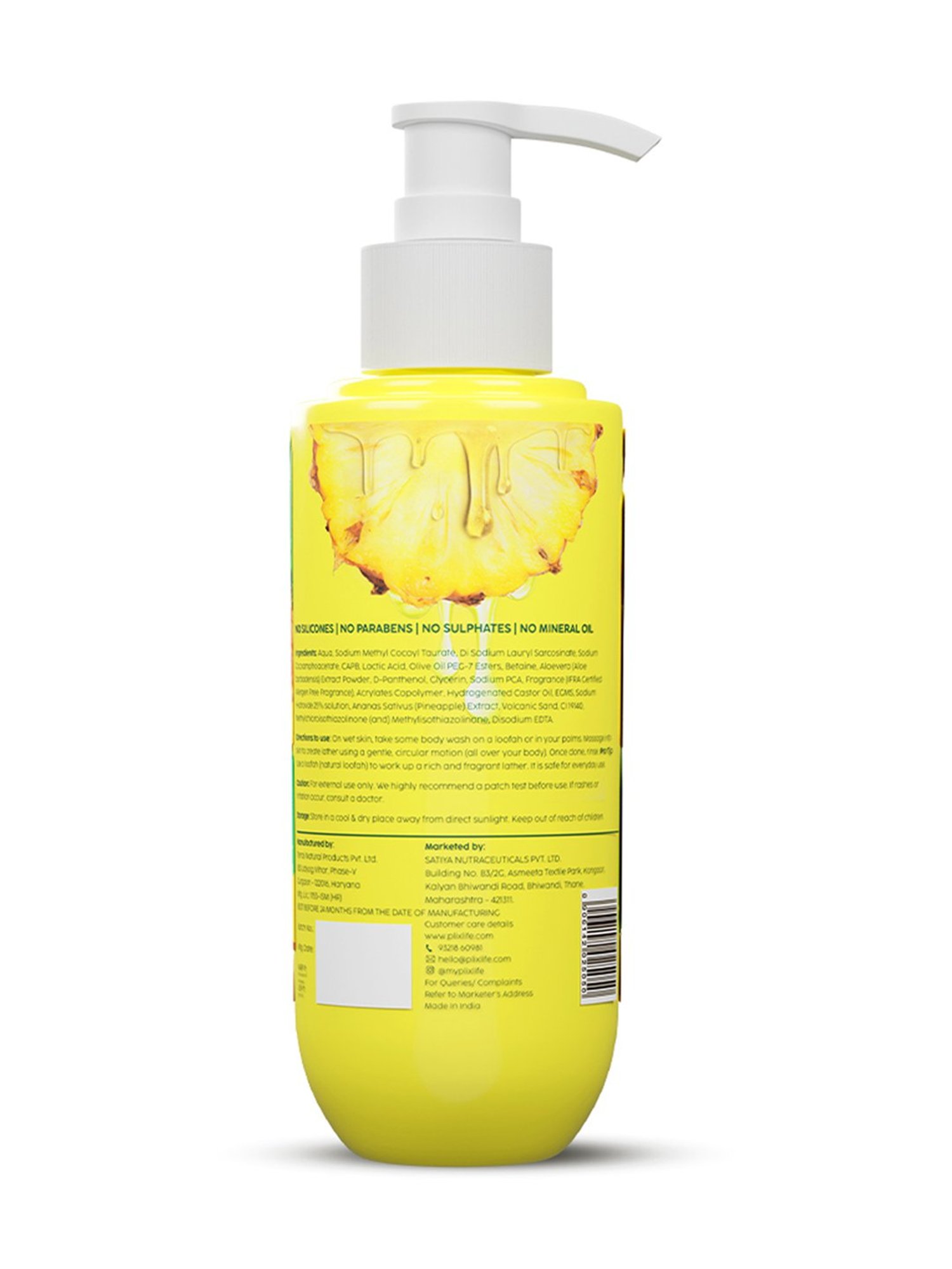 PLIX THE PLANT FIX Pineapple Smooth Skin Juicy Body Wash - 236 ml