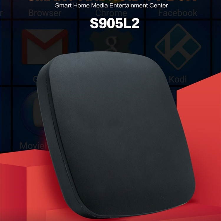 V9 4K Network Smart TV BOX Android 7.1 Media Player, Amlogic S905 L2 Quad-Core 1.5GHz, Bluetooth,