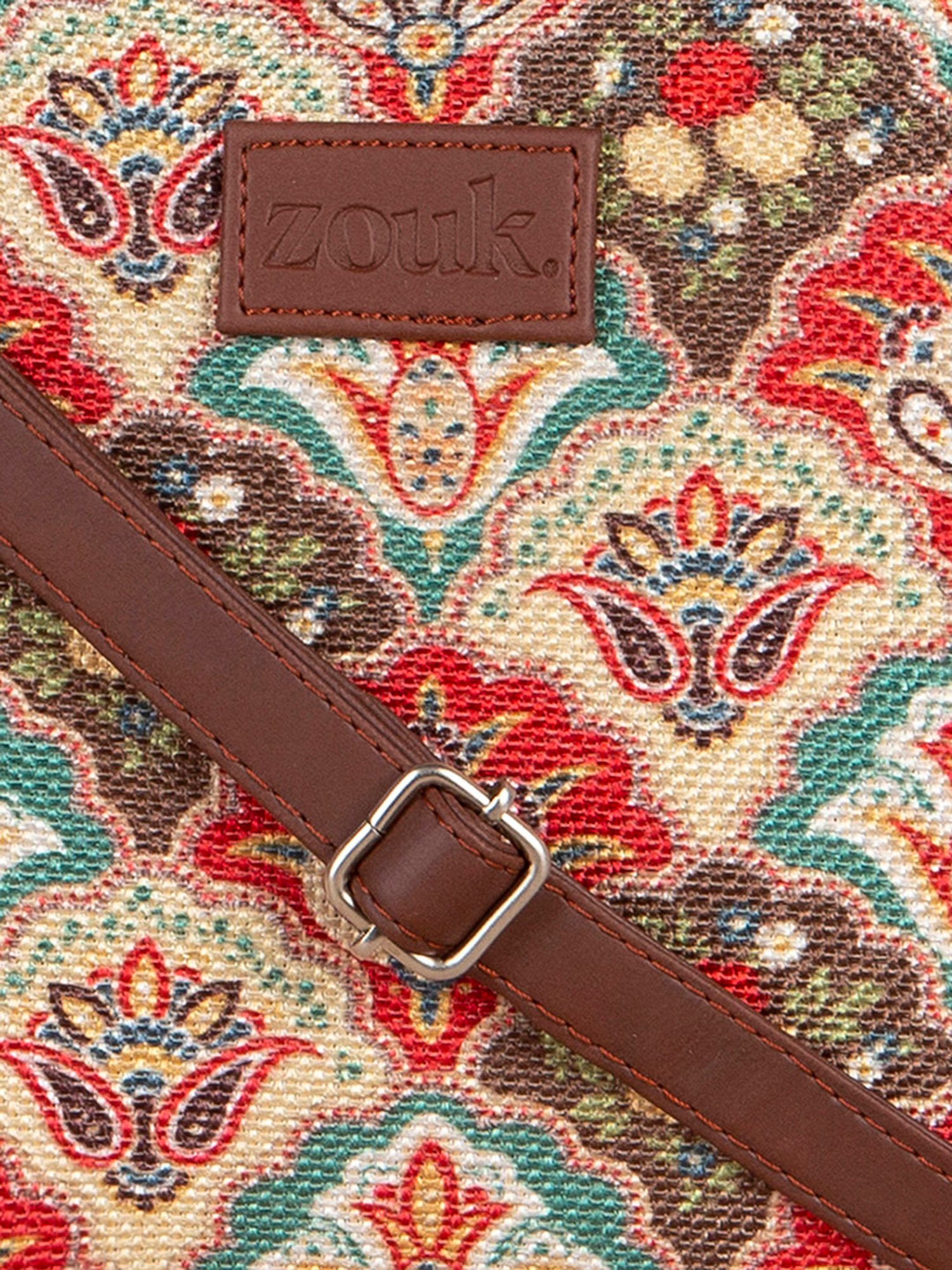 ZOUK Multicolor Printed Medium Sling Handbag