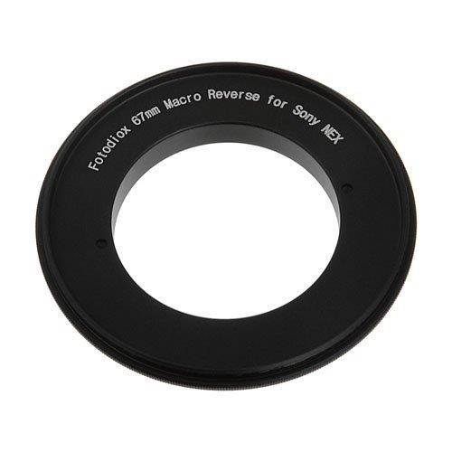 Fotodiox 67mm Filter Thread Macro Reverse Mount Adapter Ring for Sony E-Series Camera Fits Sony