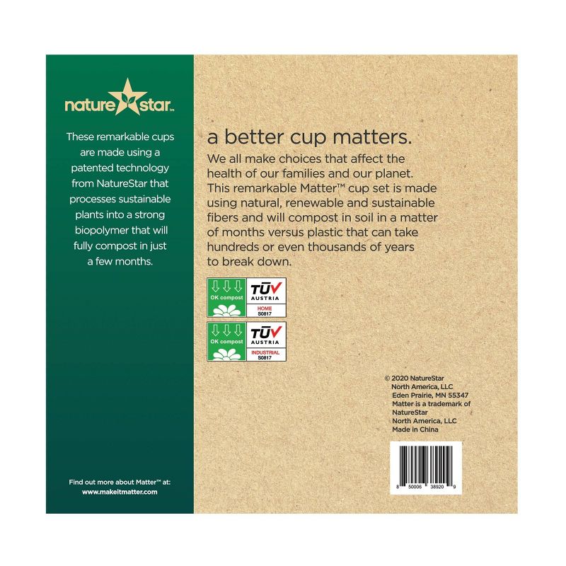 Matter 100% Compostable Hot Cups and Lids - 10ct/12oz