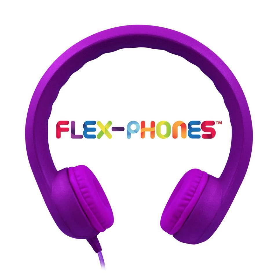 HamiltonBuhl Flex-Phones, Foam Headphones, Purple