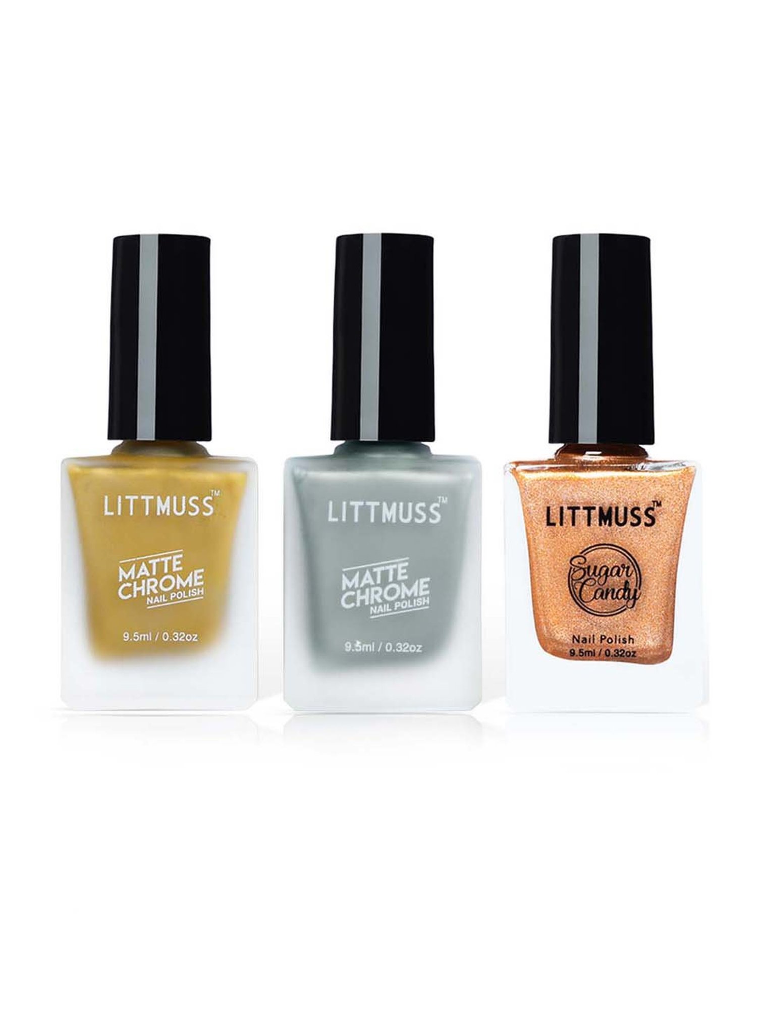Littmuss Dream Girl Matte Chrome & Sugar Candy Nail Polish Combo - 28.5 ml
