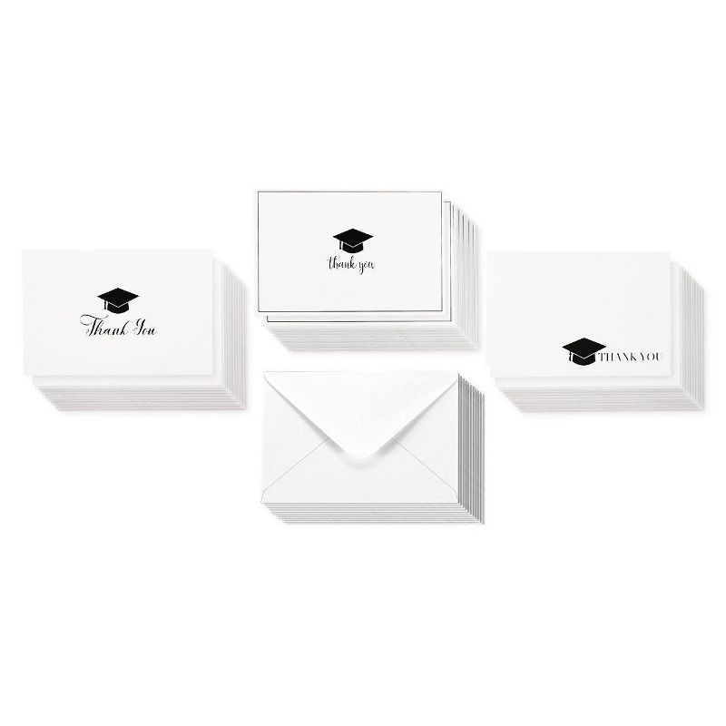 Sustainable Greetings 36 Pack Graduation Thank You Greeting Cards with White Envelopes Bulk Boxed Set, 4 x 6 in
