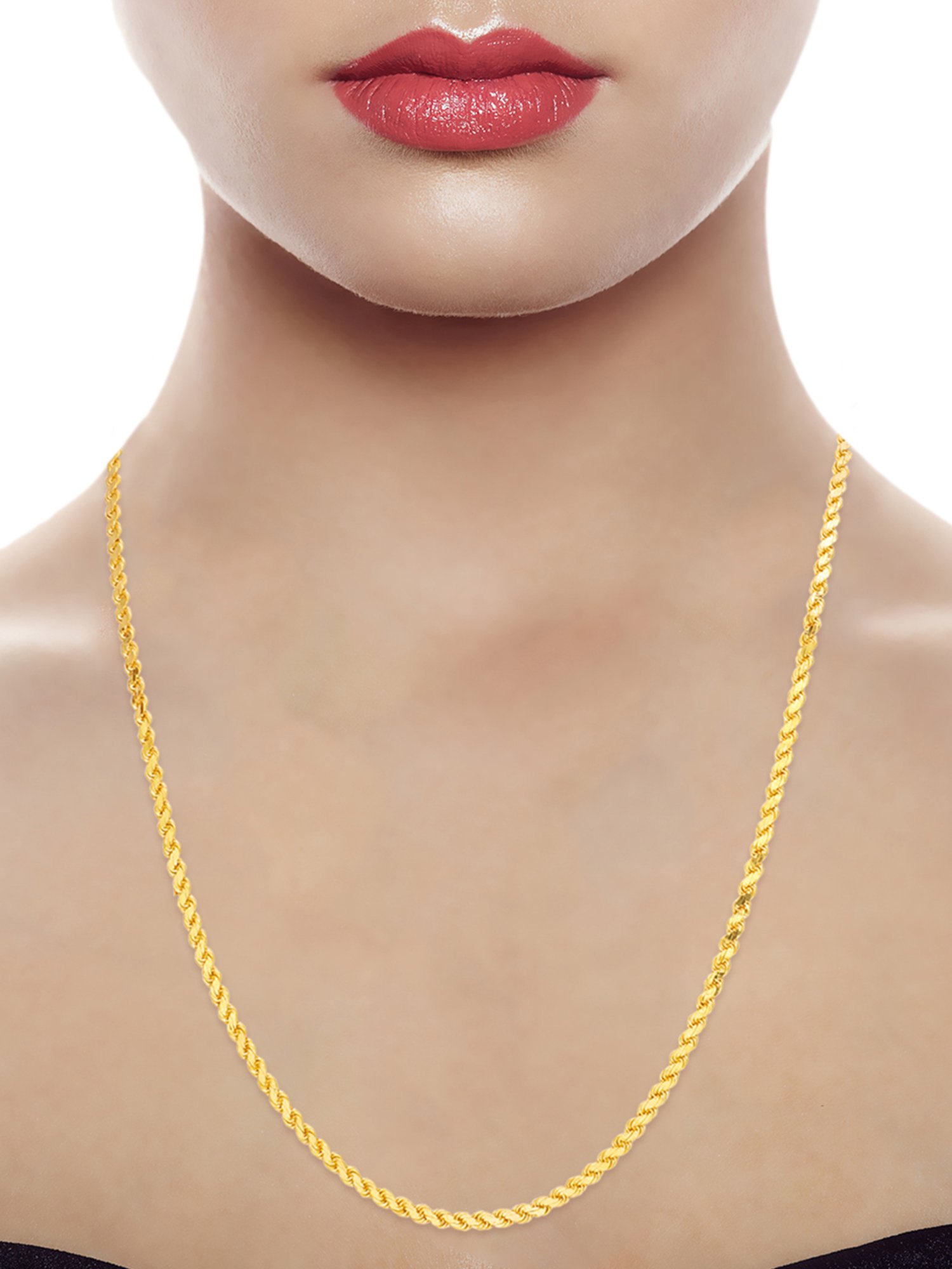 Waman Hari Pethe Jewellers BIS Hallmark 22k Yellow Gold Chain