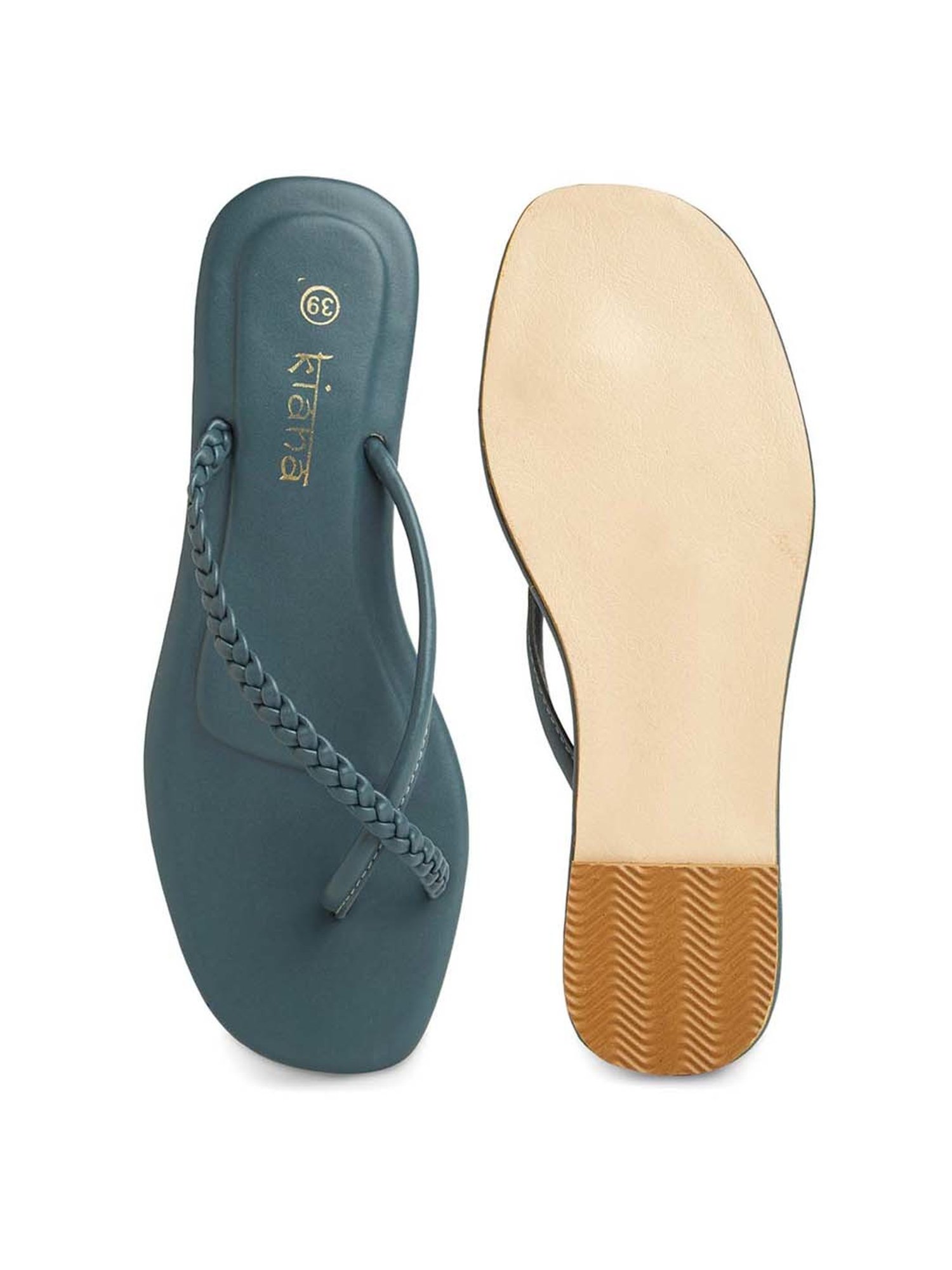 Kiana Women's Blue Toe Ring Sandals