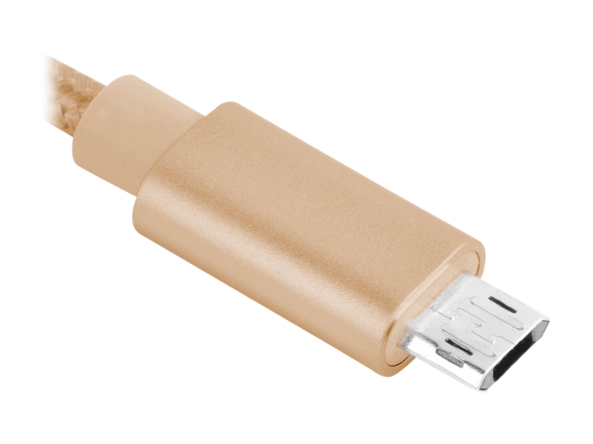 SilverStone Technology CPU01G-500 Micro USB Cable for Smartphone / LG / Samsung / Reversible USB-A / Reversible Micro USB-B / 500mm / Gold