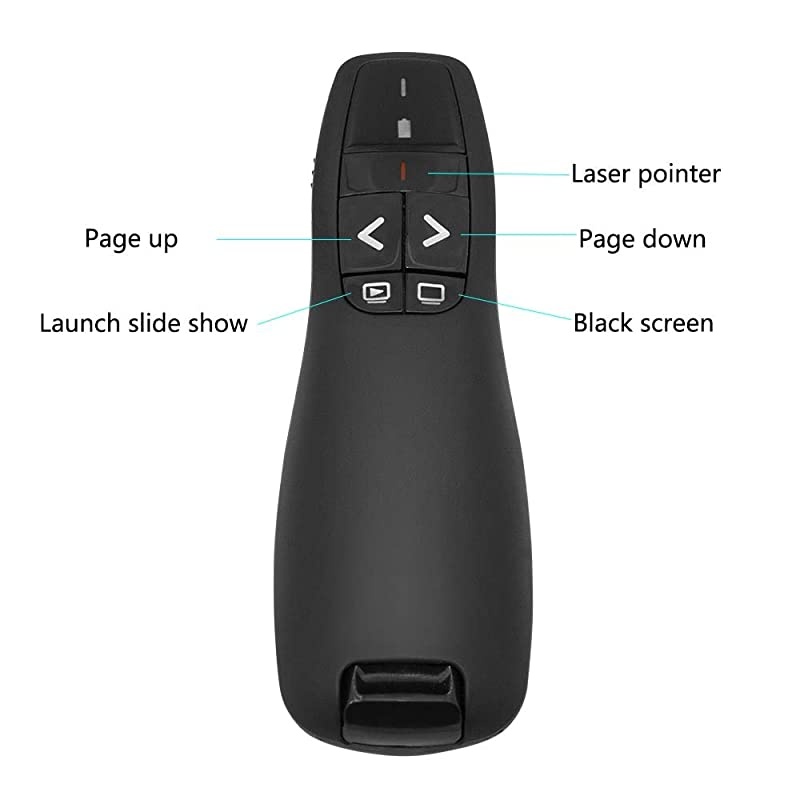 MicV01 Wireless Presenter Remote PPT clicker for School or Office Using Like Meeting Report Lecture and Presentation