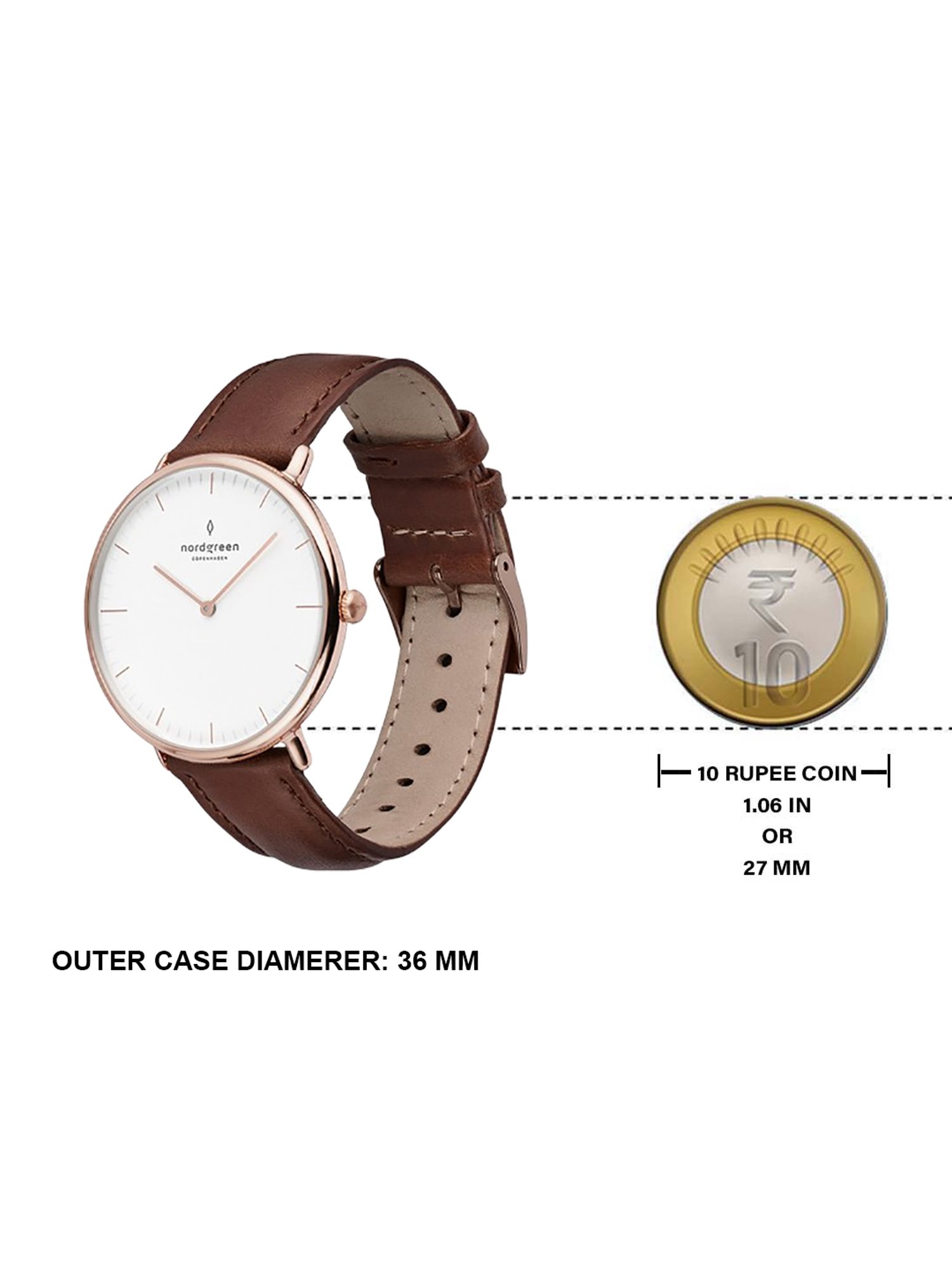 NORDGREEN NR36RGLEBRXX Native Unisex Analog Watch