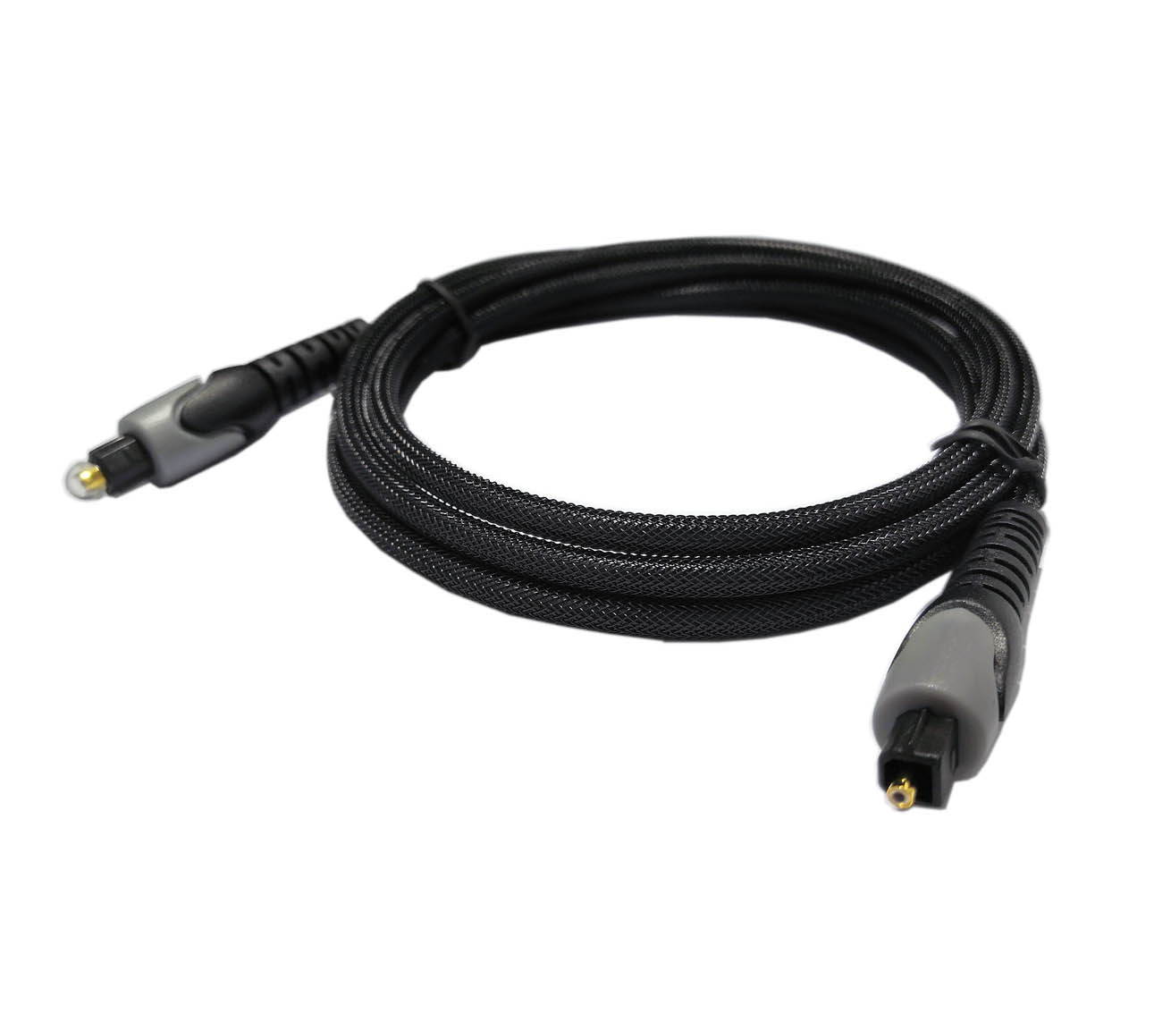 Easyday Optical Cable Digital Audio 1.5m - Flexible Nylon Braided Toslink Port Cable Optical Cable for Soundbar, Smart TV, PS4, X-Box, DVD/CD, Home Theater and More