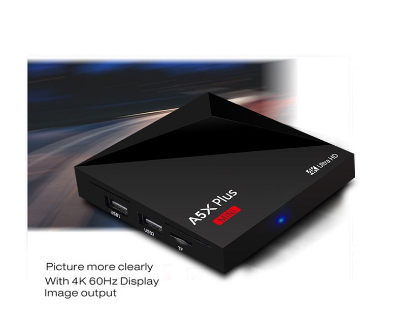 H96 Max+ 4K Ultra HD Full HD Media Player Smart TV BOX with Remote Controller, Android 9.0, RK3328