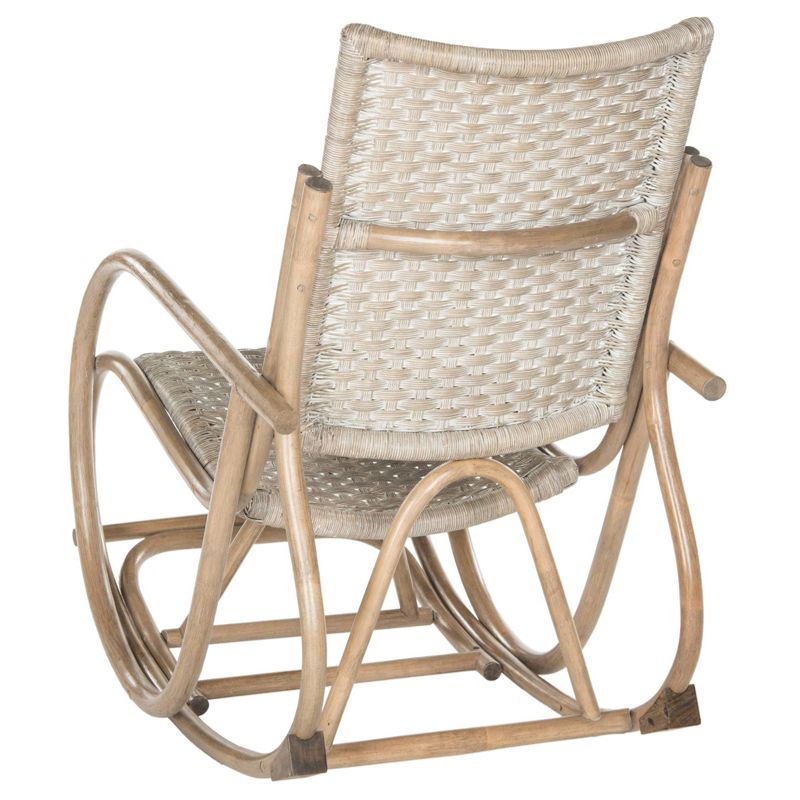 Wooden Rocking Chair Brown - Benzara