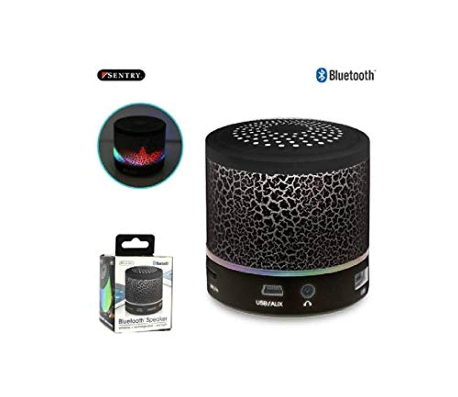 changing led lights rechargeable bluetooth wireless speaker black