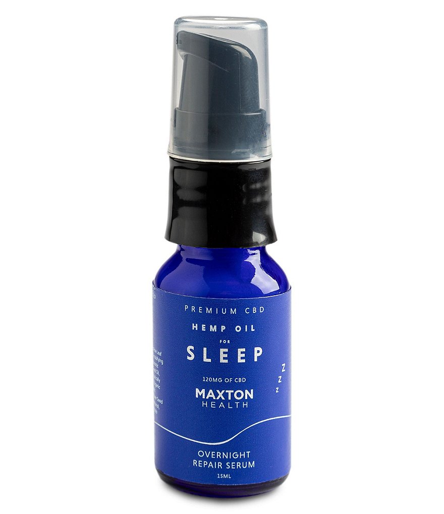 Maxton Health Premium CBD Hemp Oil for Sleep Overnight Repair Serum