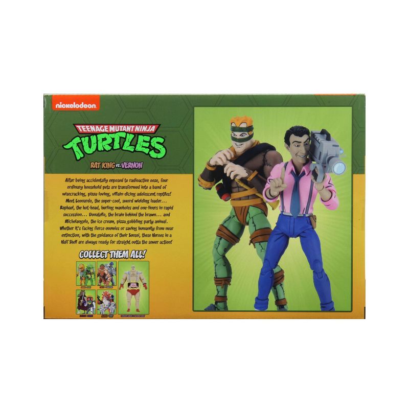 Teenage Mutant Ninja Turtles (Cartoon) - 7" Scale Action Figure - Rat King & Vernon 2 pack