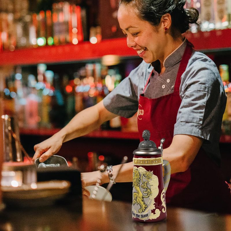 Blue Rose Polish Pottery Green Confetti Water Glass Set