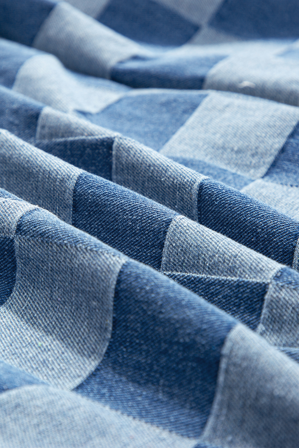 Dark Blue Plus Size Stitching Washed Flare Jeans