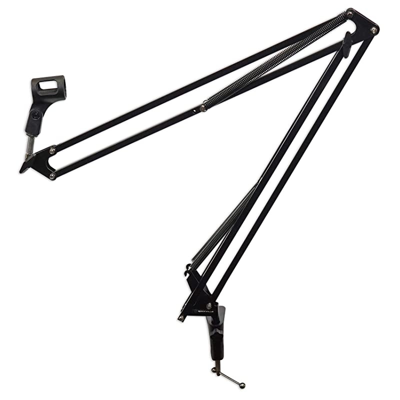 DMS40 40 Microphone Boom Arm Studio Podcast USB Mic Stand+Desk Clamp