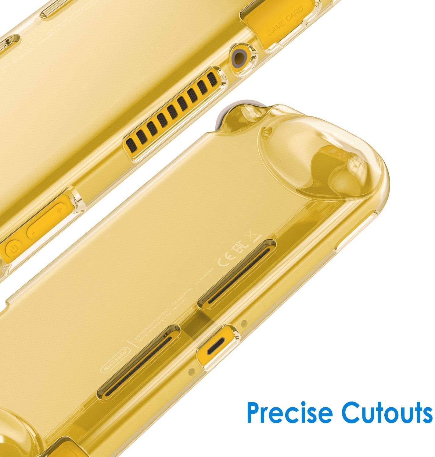 JETech Protective Case for Nintendo Switch Lite 2019, Grip Cover with Shock-Absorption and Anti-Scratch Design, Yellow