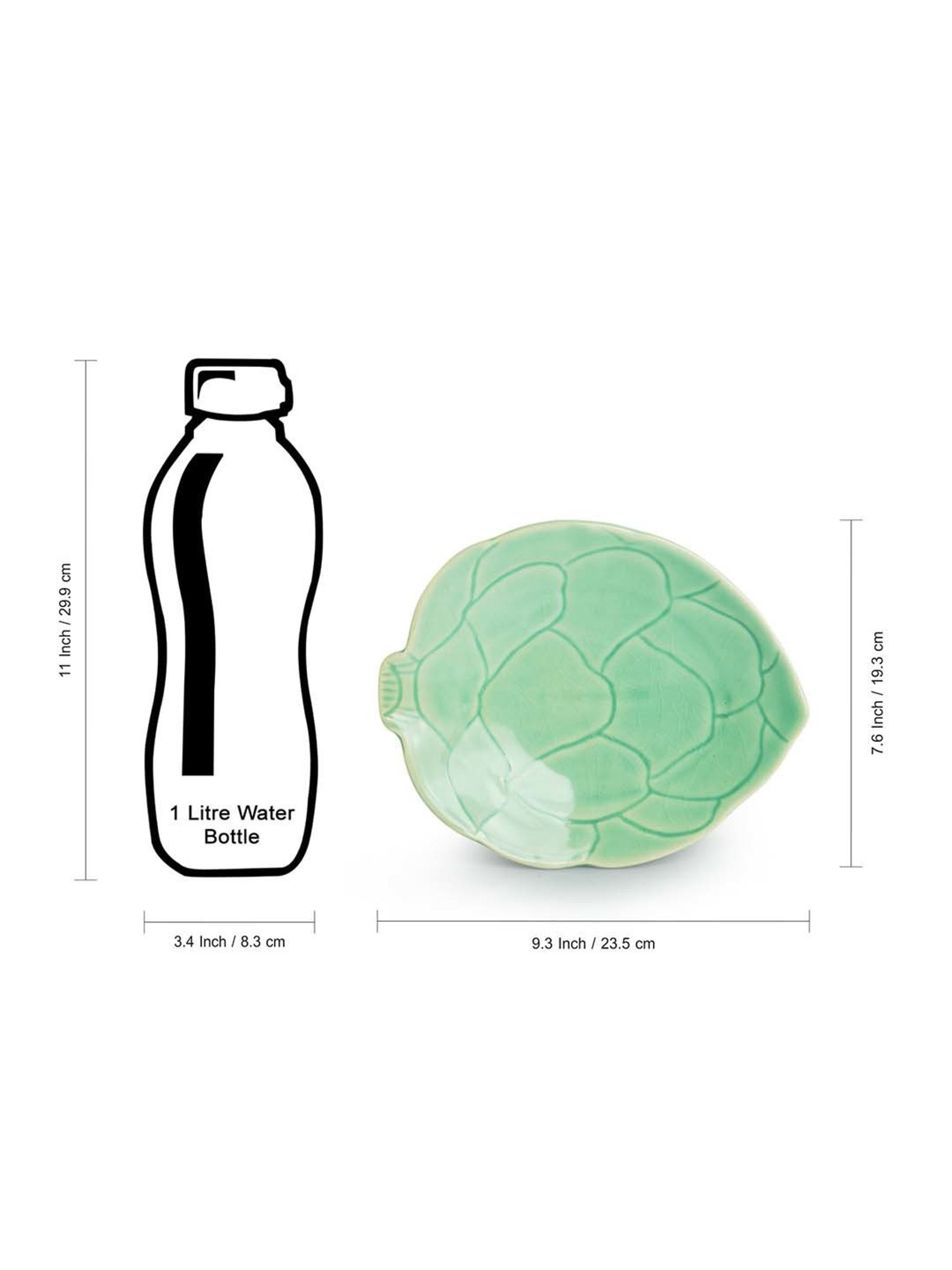 Mikasa Serenity Black Ceramic 20 cm Side Plate