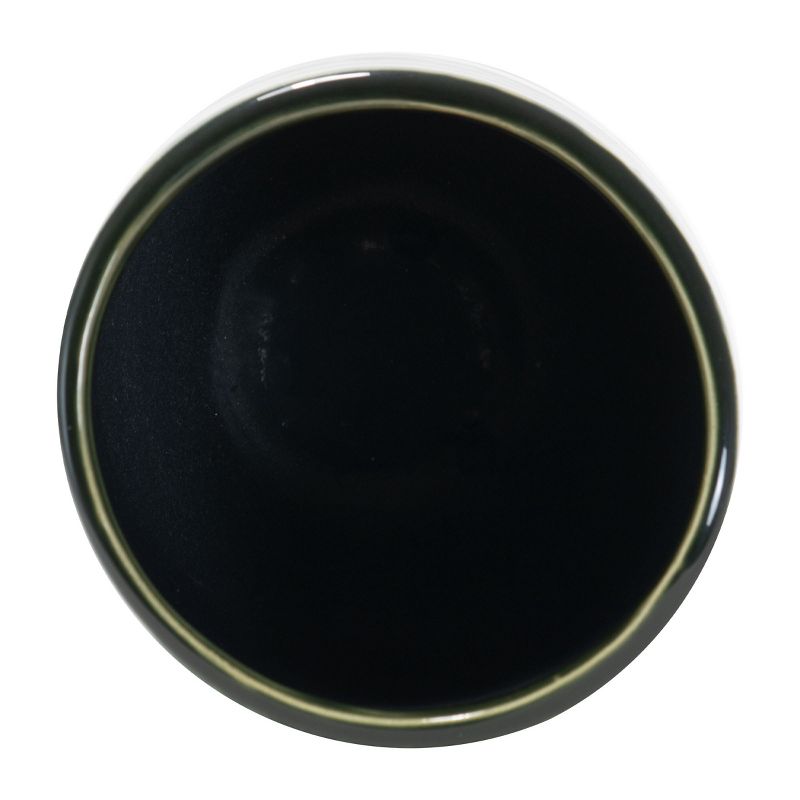 Small Green Modern Glazed Ceramic Planter Pot - Foreside Home & Garden