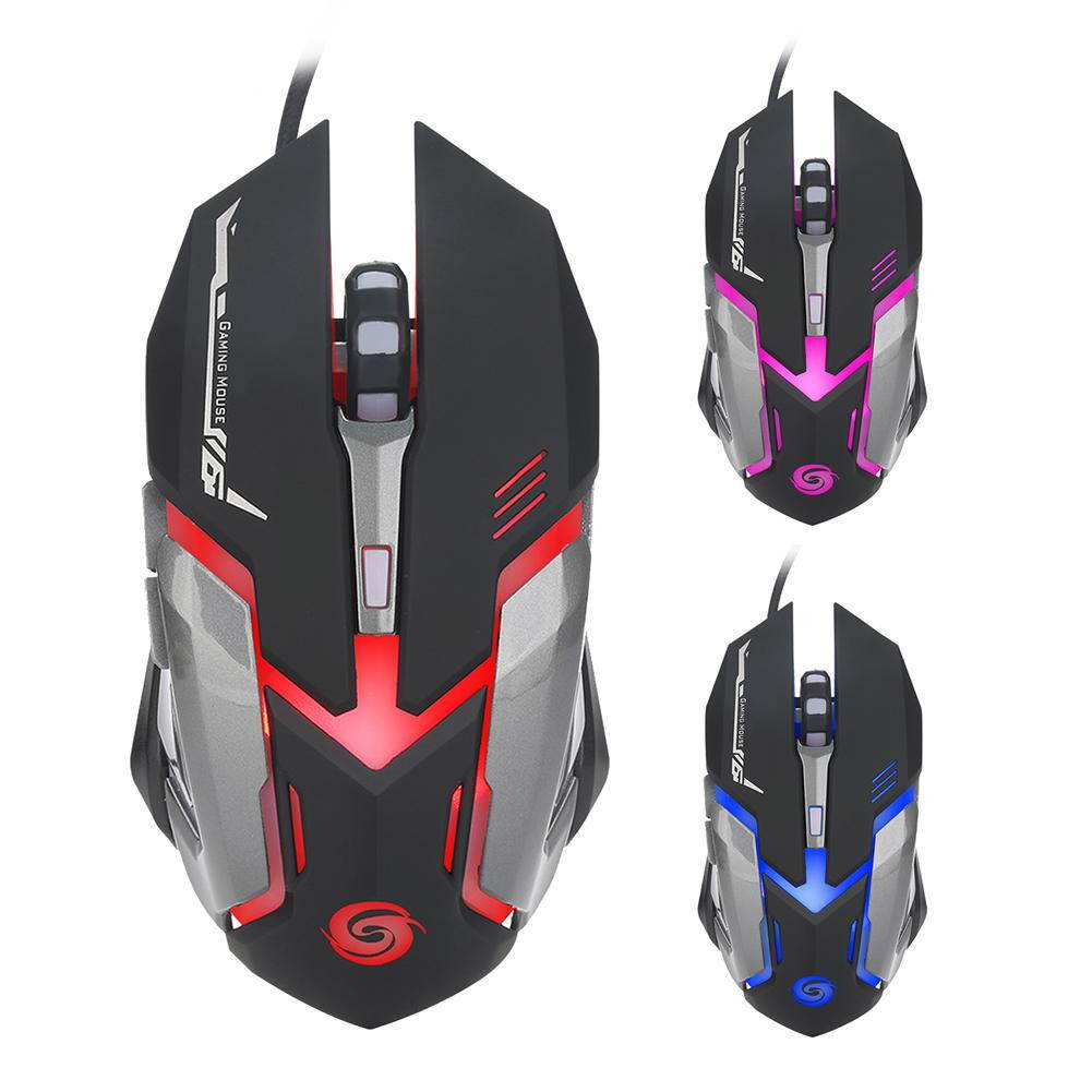 Professional 3200DPI Colorful LED Optical 6D USB Wired Gaming Mouse Pro Gamer Computer Mice For PC