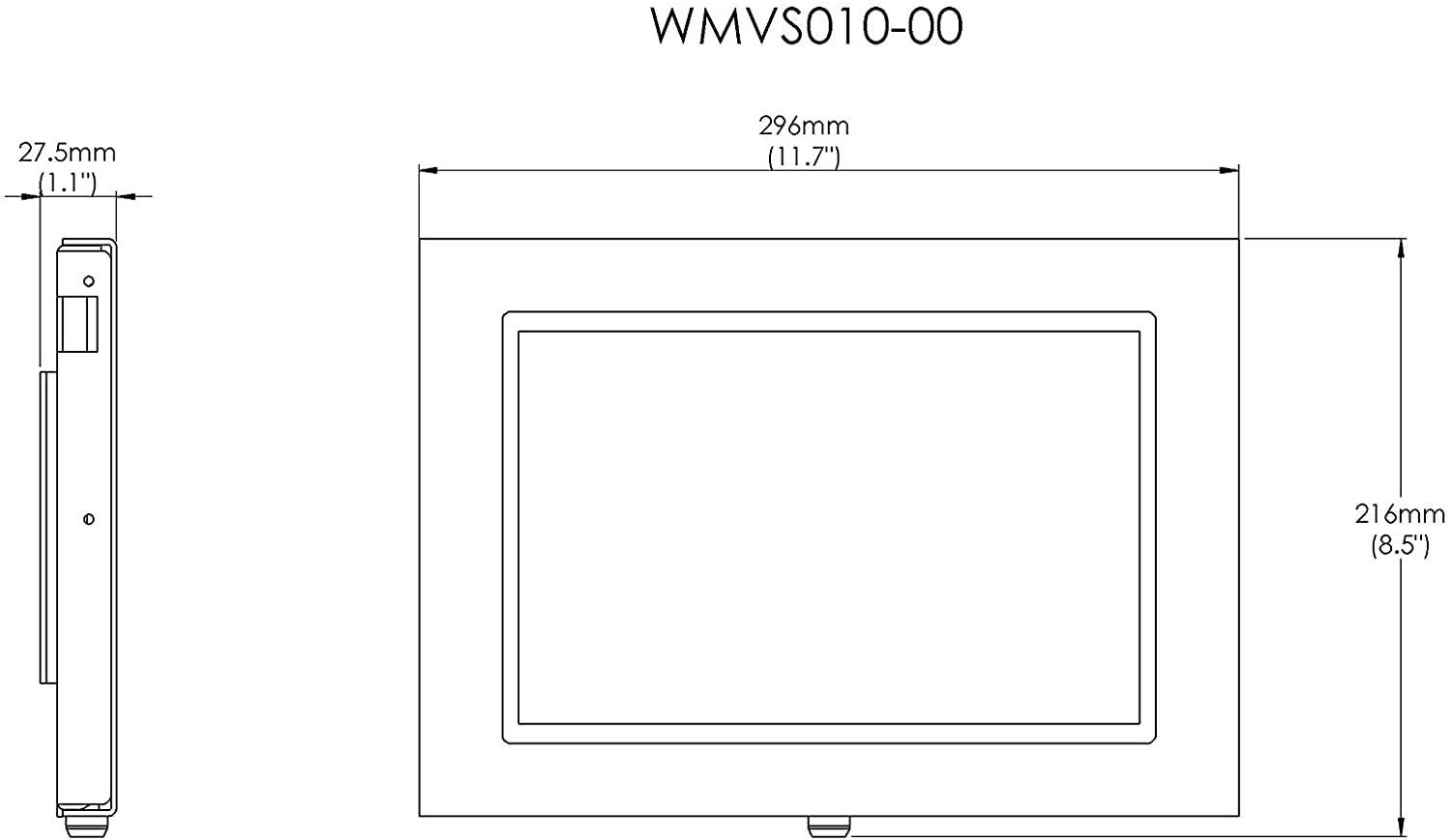TABcare Locking Anti-Theft Metal Case for Acer TAB 10" Tablet Kiosk, POS, Store, Show Display, Time Clock (TAB 10 A3-A20, A3-A20FHD, White)
