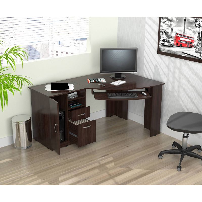 Corner Work Center Espresso - Inval