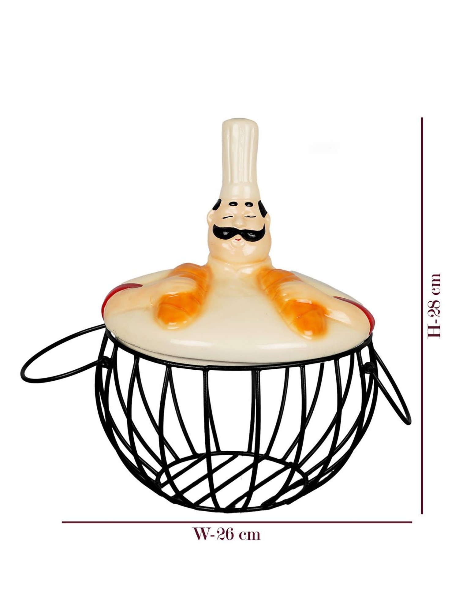 VarEesha Brown & Black Bamboo Multi-Purpose Basket - Set of 1