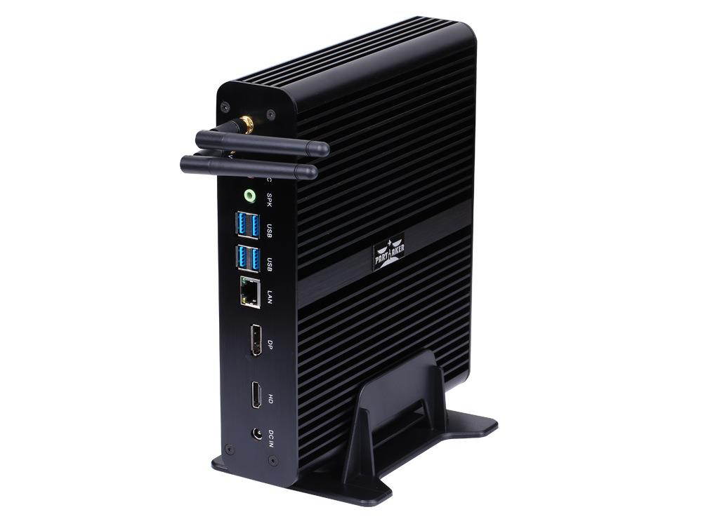 Partaker B16 Fanless Mini PC, Slim Desktop Computer, Intel i7-8550U 8th Gen. 4 Cores CPU, 8GB DDR4 RAM 240GB SSD, 4K 4096x2304, HD-MI, DP, WiFi, Aluminum alloyl Case, Windows 10 Pro