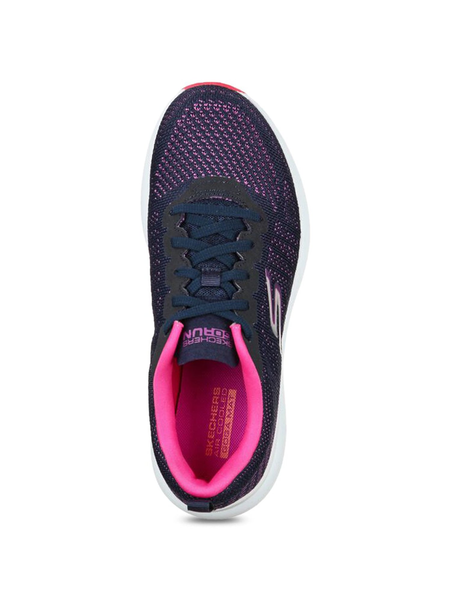 Skechers Women's GO RUN PULSE - ULTIMATE BEST Navy Purple Running Shoes