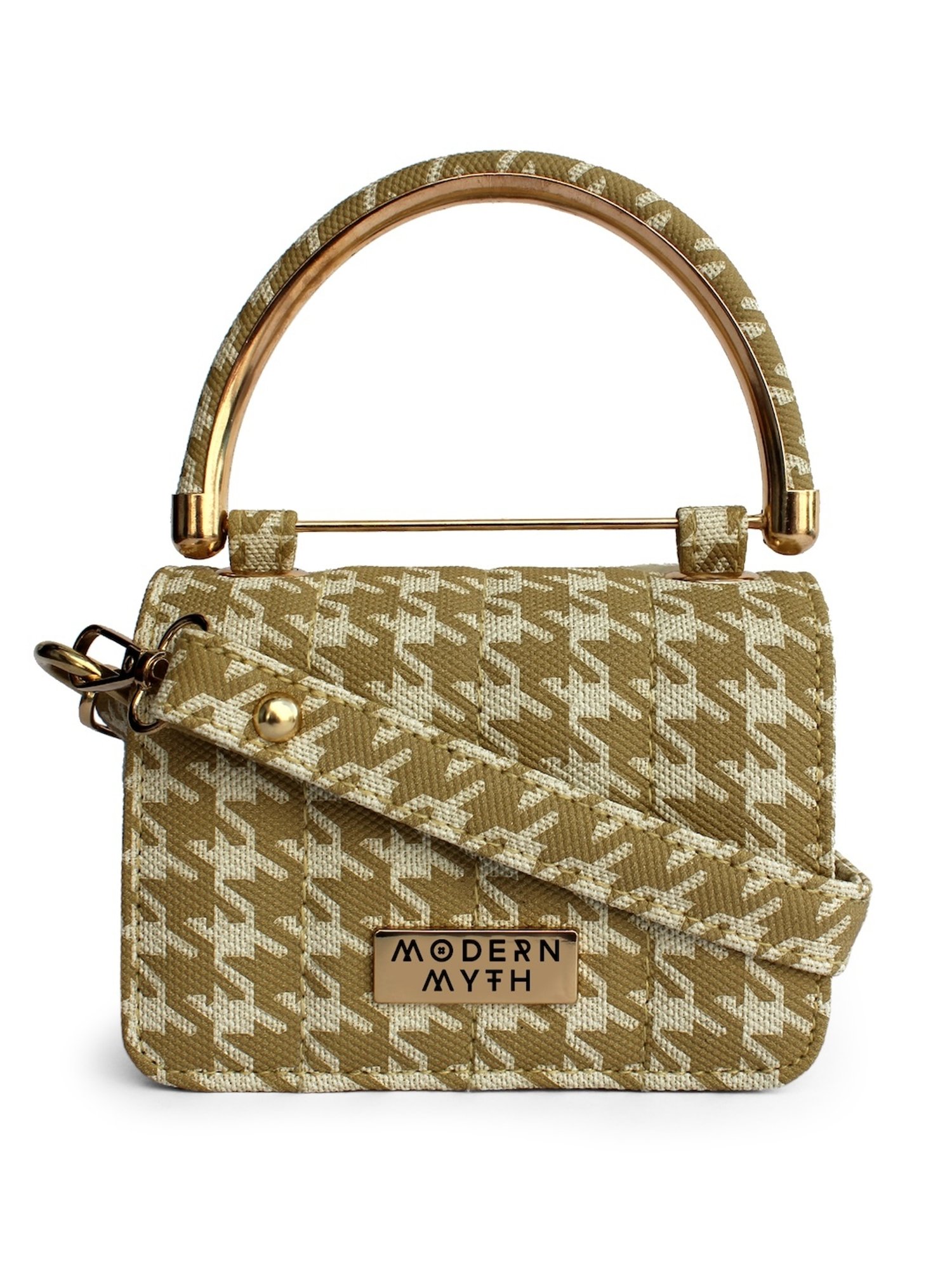 Modern Myth Nano Light Olive Printed Small Mini Box Bag