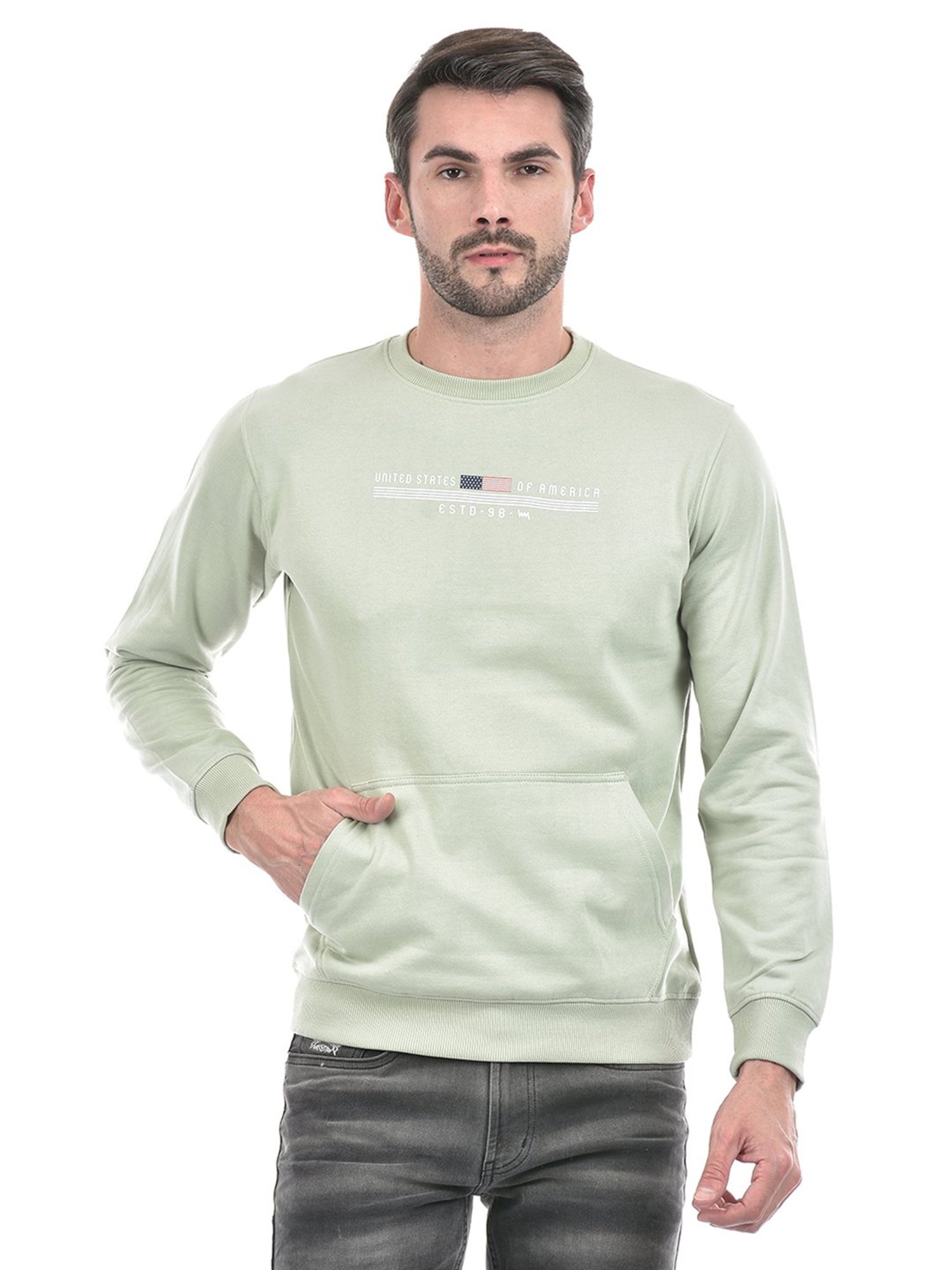 Lawman Pg3 Dark Pista Regular Fit Printed Sweatshirt