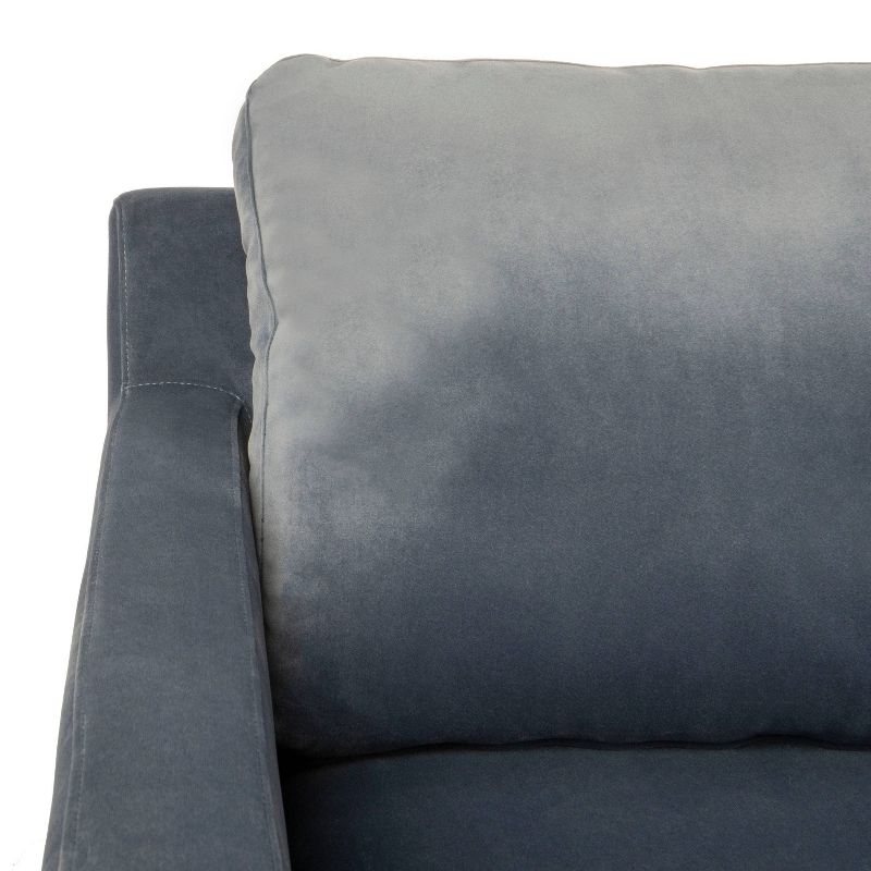 Brayson Chaise Sectional Sofa Dusty Blue - Safavieh